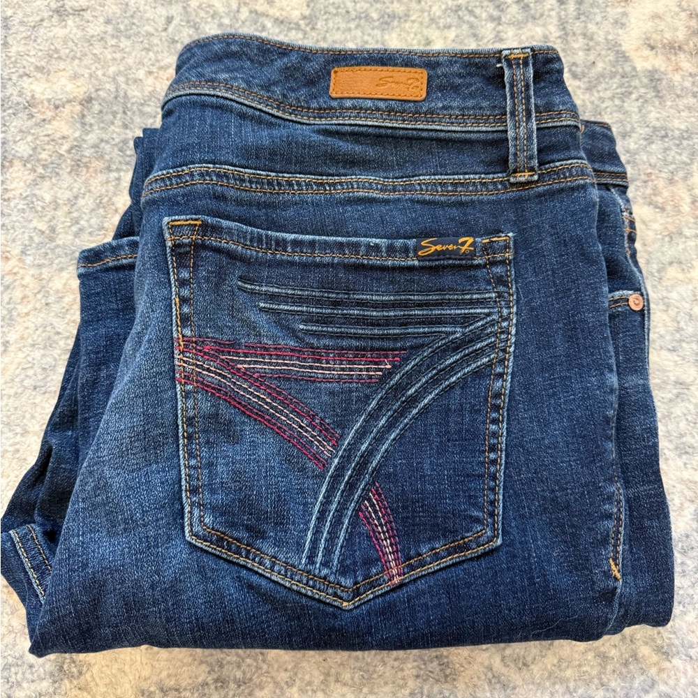 Seven Straight Jeans Size 18 EUC